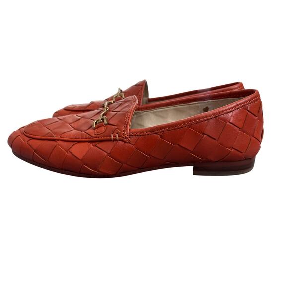 Sam Edelman Loraine Woven Flats Size 6.5 Anthropologie Loafers Slip-On Tan - Picture 2 of 7